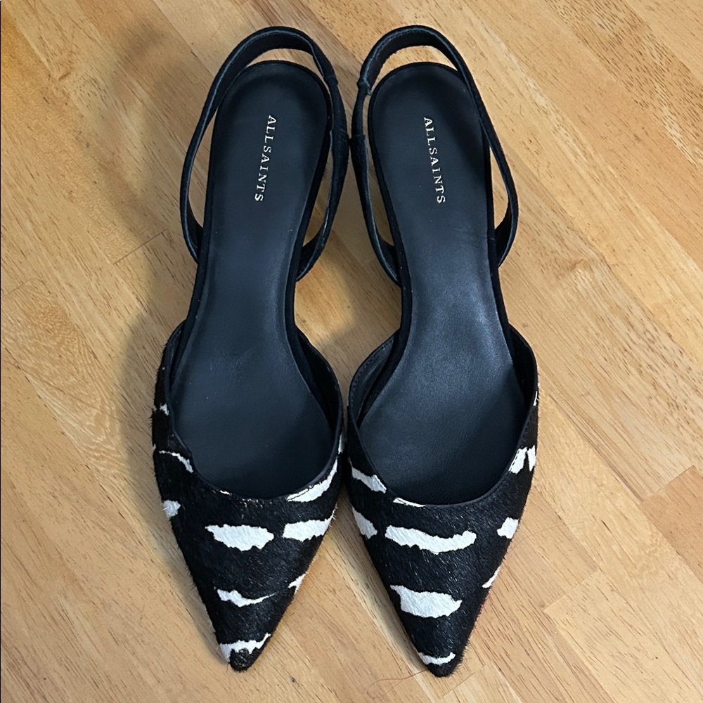 All Saints Zebra Print Women's Heels